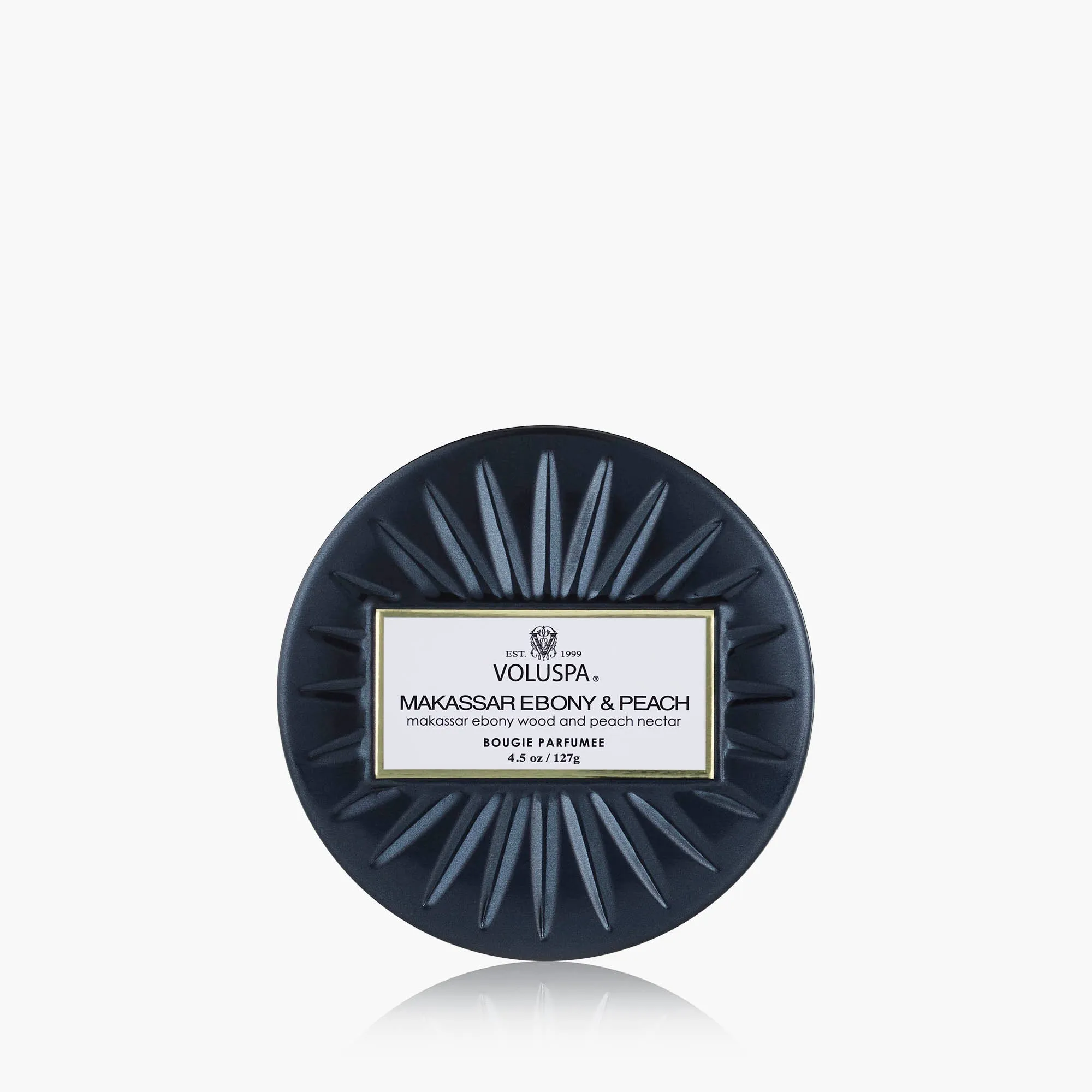 Makassar Ebony & Peach Mini Tin Candle product