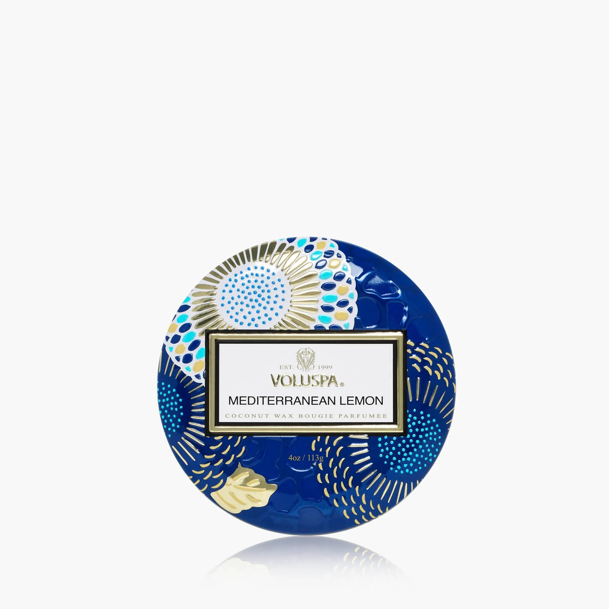 Mediterranean Lemon Mini Tin Candle - Coconut Wax product