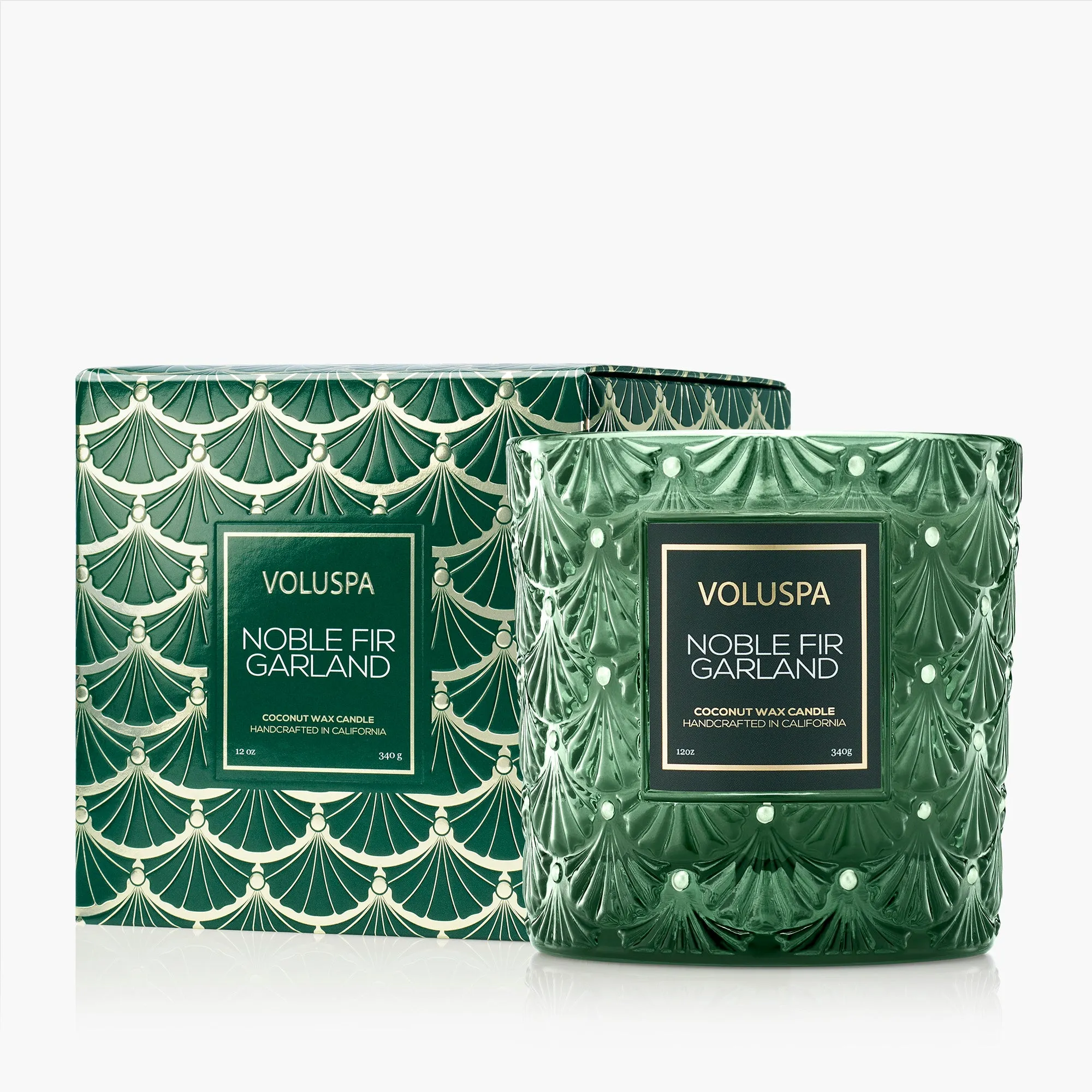 Noble Fir Garland Luxe Classic Candle - Coconut Wax by Voluspa, image 2