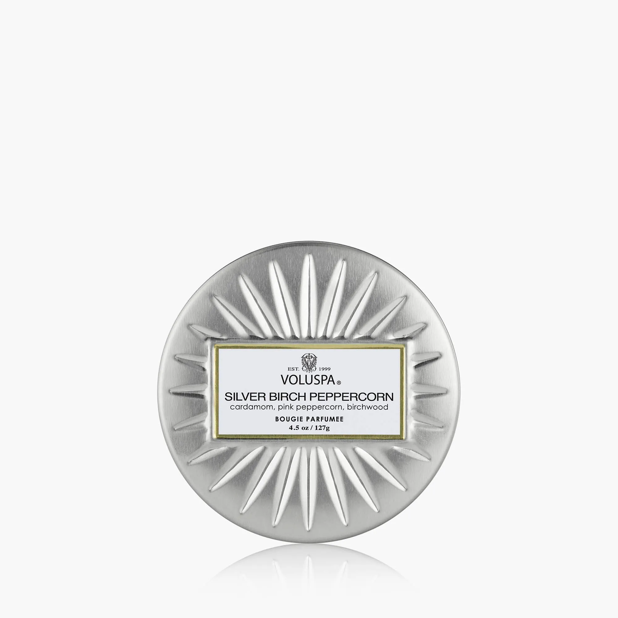 Silver Birch Peppercorn Mini Tin Candle - Coconut Wax product