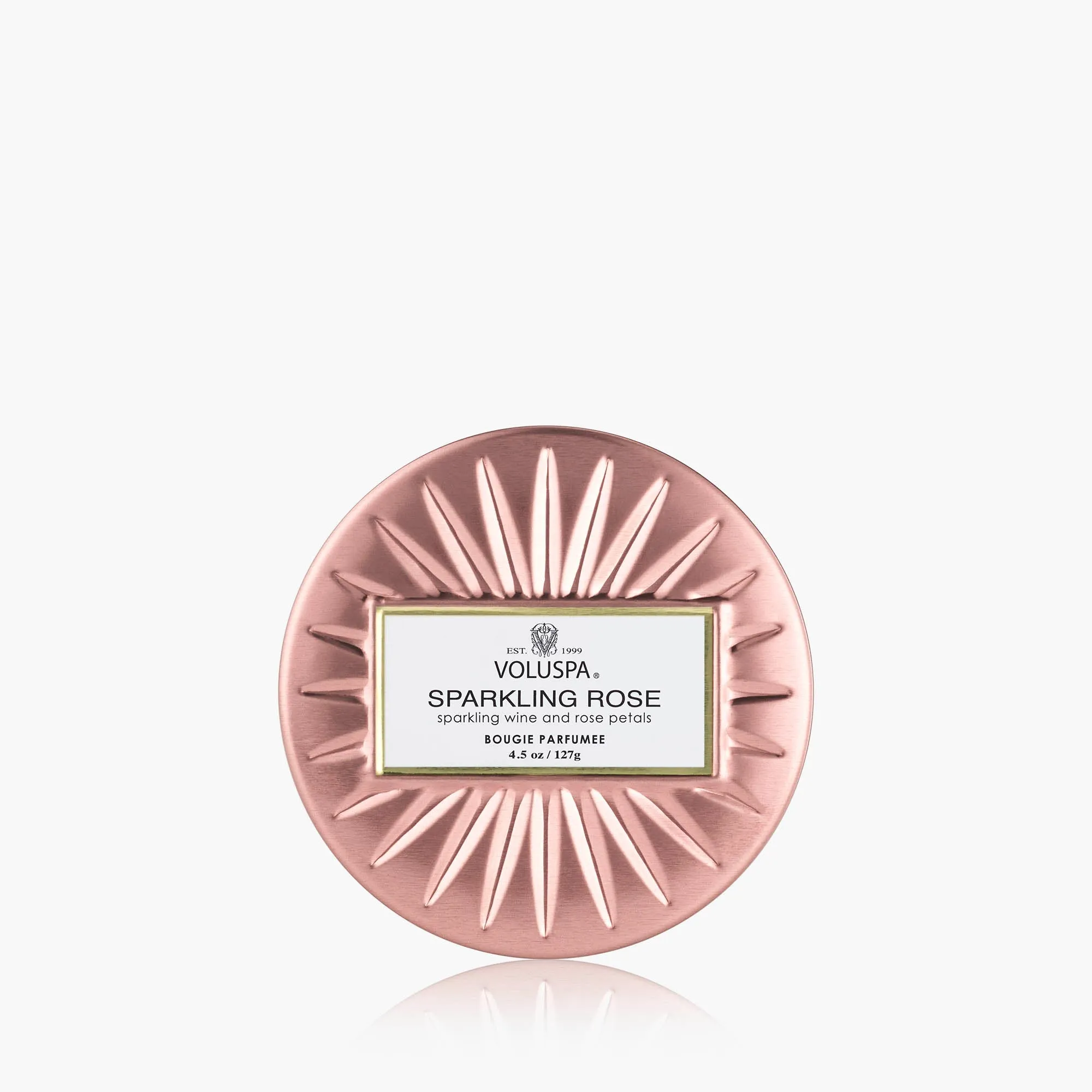 Sparkling Rose Mini Tin Candle - Coconut Wax product