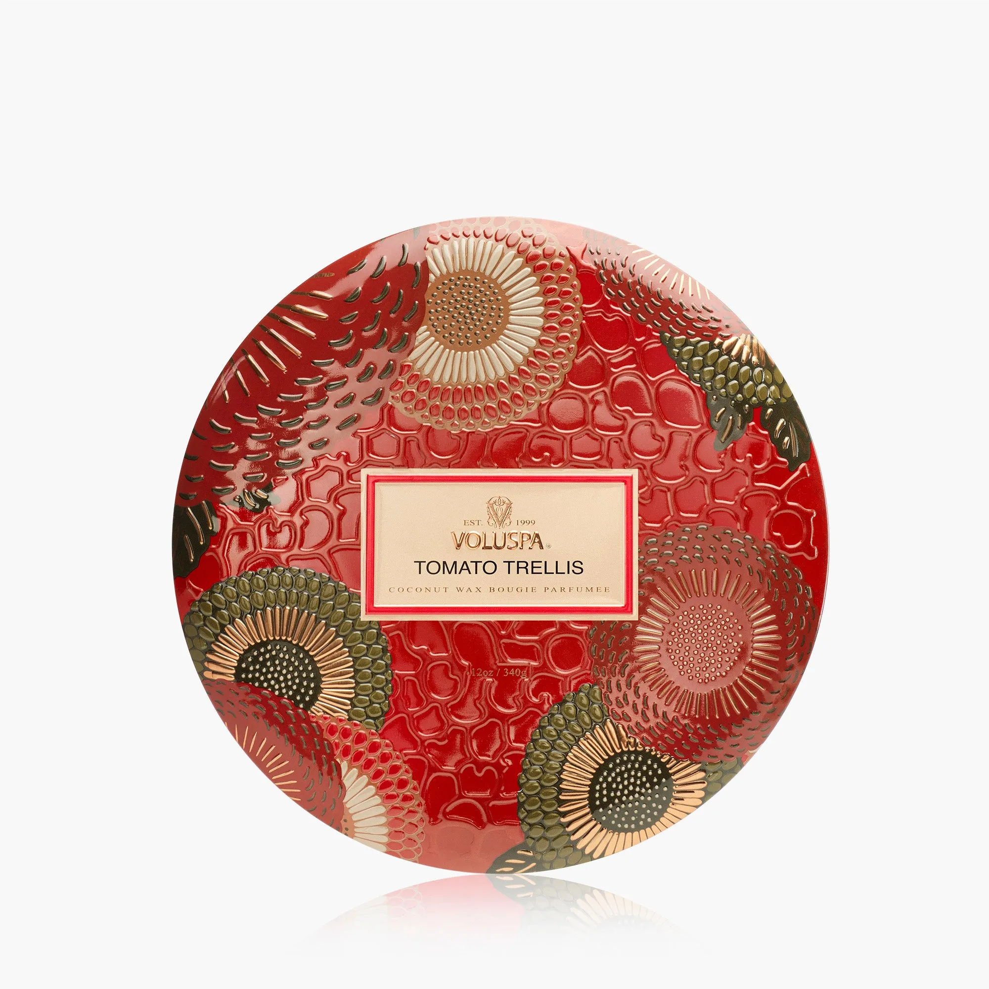 Tomato Trellis 3-Wick Tin Candle - Coconut Wax product