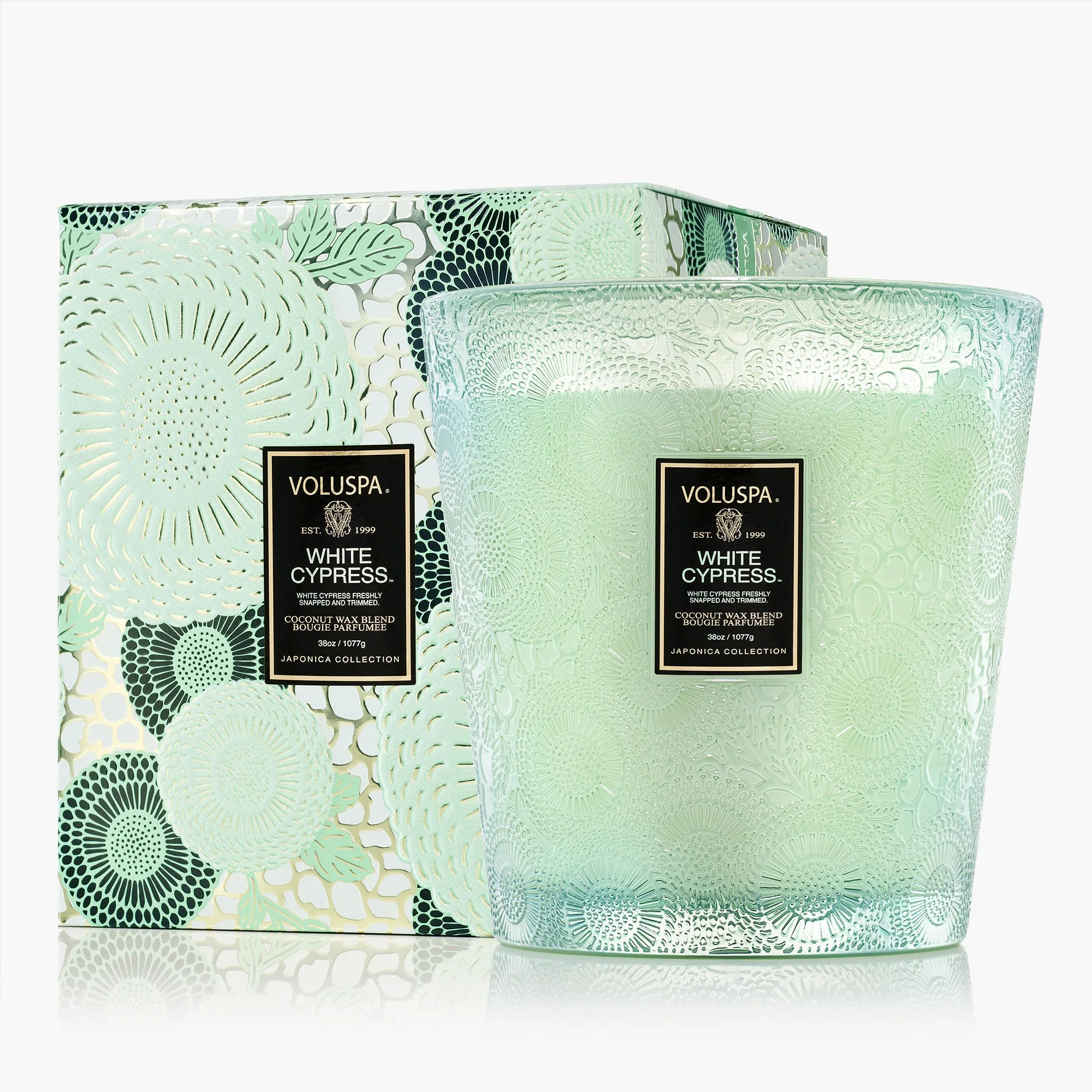 Voluspa White Cypress 3-Wick Hearth Candle product
