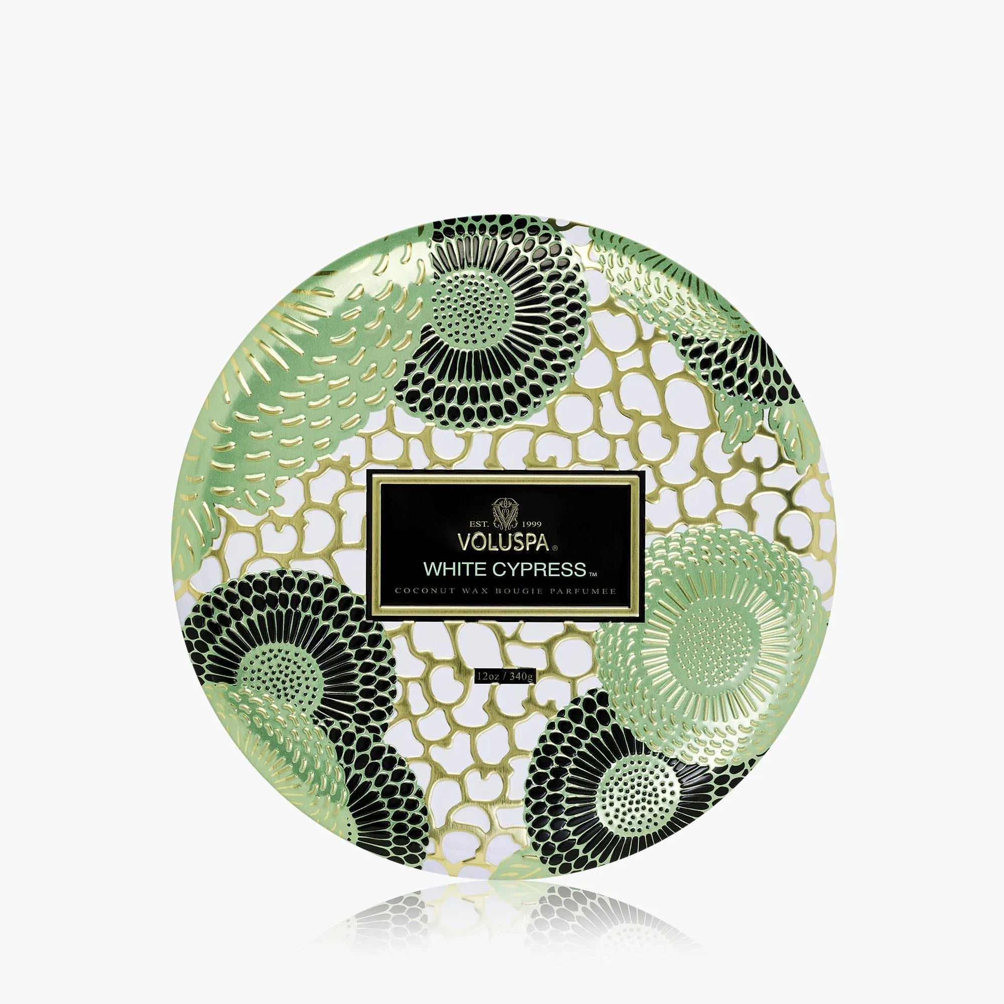 Voluspa White Cypress 3-Wick Tin Candle - Coconut Wax product