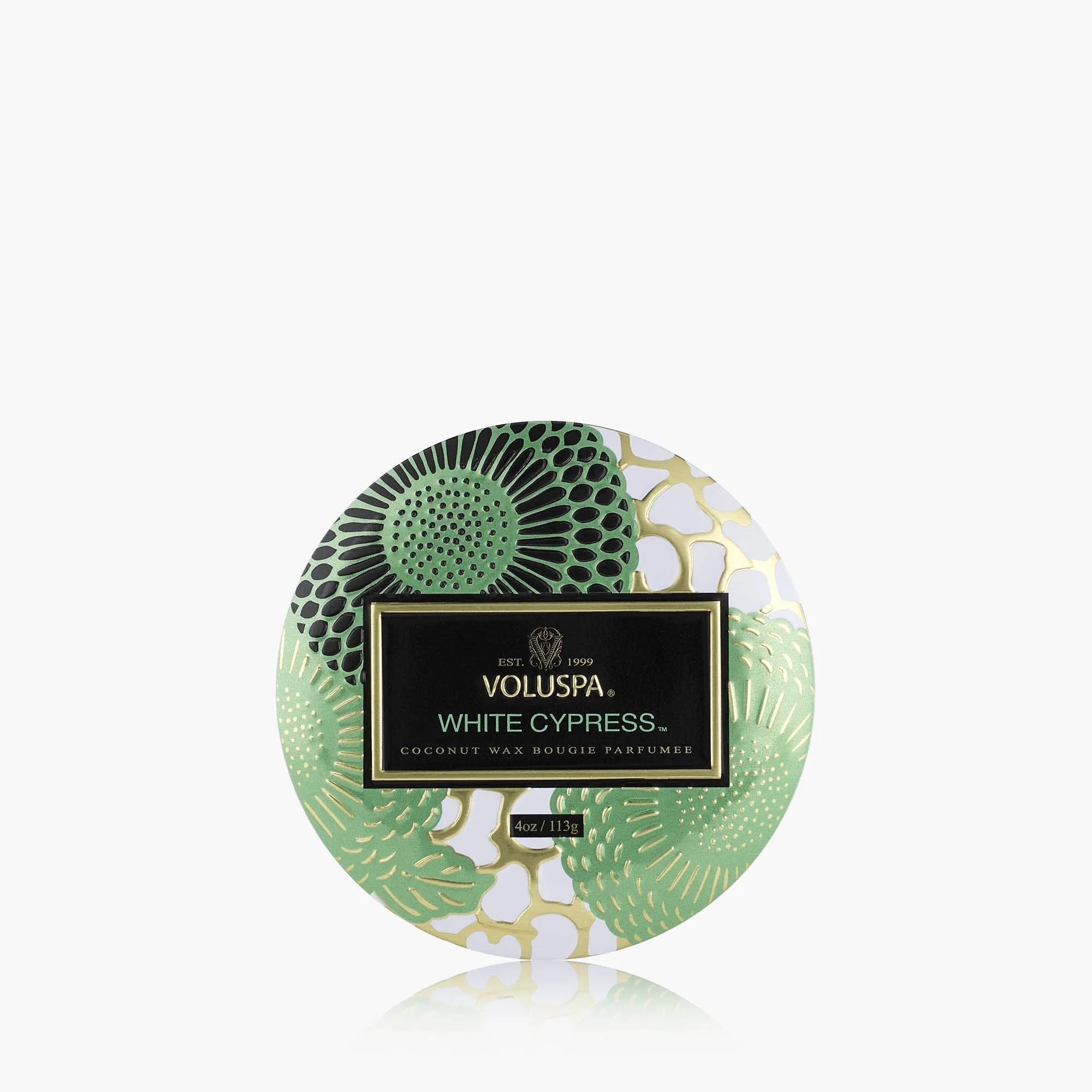 White Cypress Mini Tin Candle - Coconut Wax product