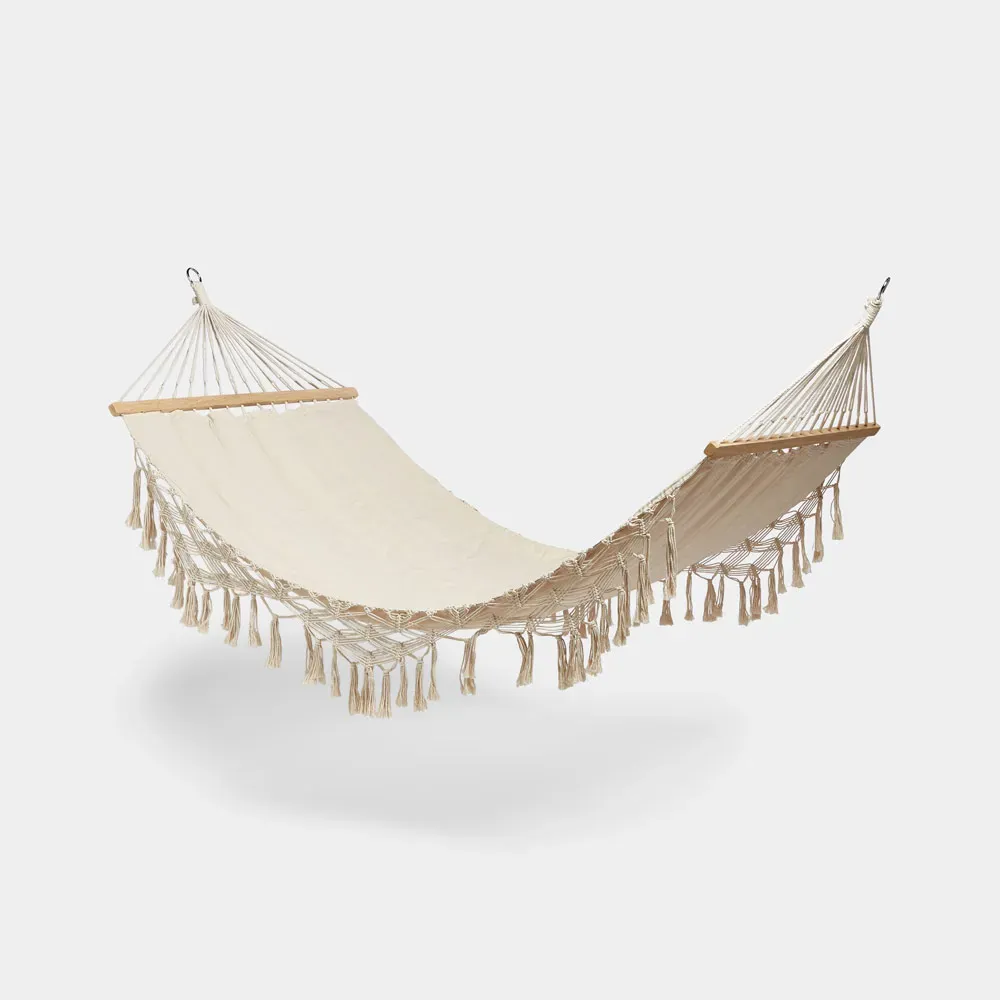 2-person-boho-fringed-hammock image