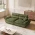 Adjustable Backrest Sofa - Green, Corduroy