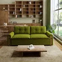 Convertible Sofa Bed with Storage - Velvet