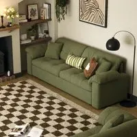 Pull-Out Sofa Bed with Storage - Fabric