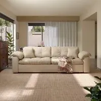 Pull-Out Sofa Bed with Storage - Fabric