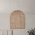 Cage Shape Pendant Light - Natural, Rattan