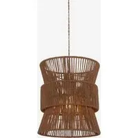 Circular Pendant Light Handwoven - Natural, Paper