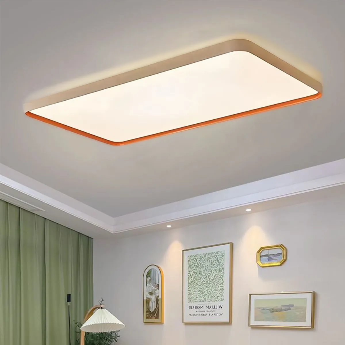 Dimmable LED Ceiling Light Flush Mount - White, Aluminum