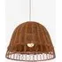 Dome Pendant Light Handwoven - Brown, Rattan