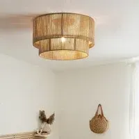 Double Tier Pendant Light - Hemp Rope