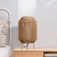 Handcrafted Table Lamp - Brown, Paper Rope