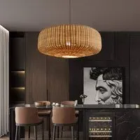 Handwoven Pendant Light - Natural, Rattan