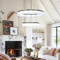 LED Pendant Light with Onyx Glass - Bronze, Iron