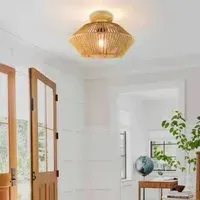Round Ceiling Light with Hemp Rope - Hemp Rope