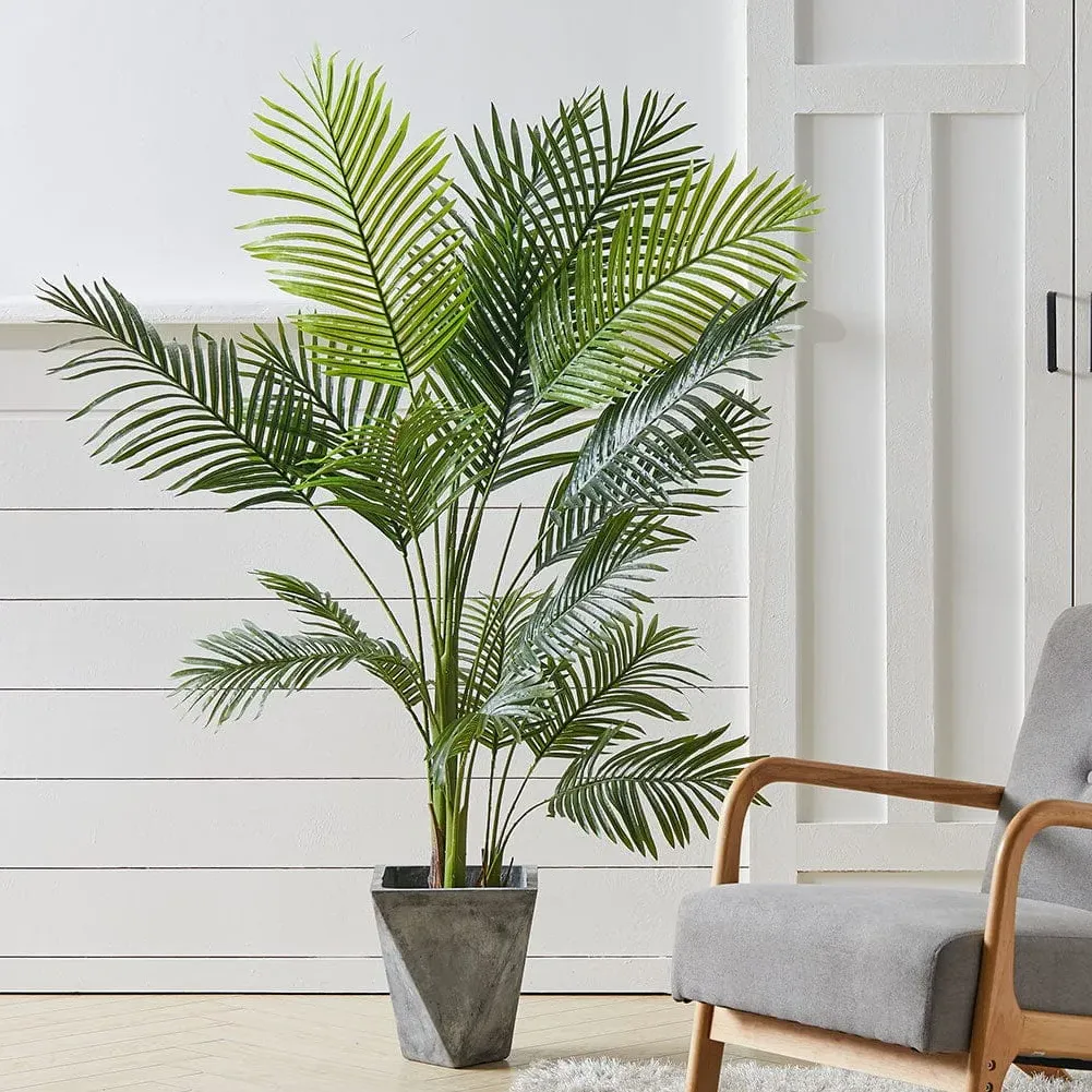 110cm Artificial Palm Tree - Green, Plastic