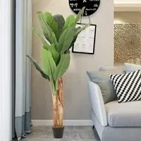 150cm Artificial Banana Tree - Green, Plastic