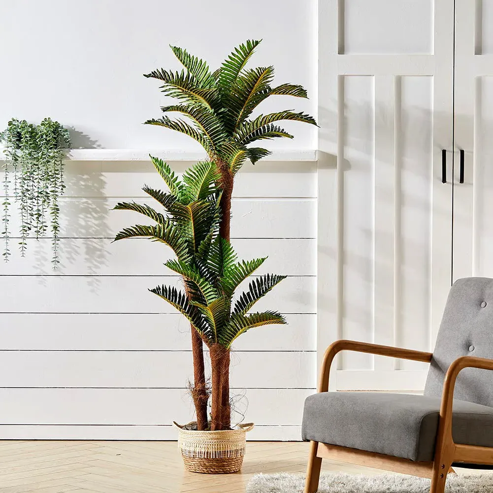 150cm Artificial Fern Plant - Green, Plastic