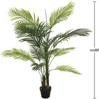 150cm Artificial Geranium Plant - Green, Plastic