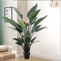 180cm Artificial Bird of Paradise Tree - Green