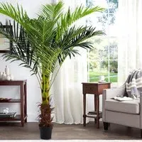 180cm Artificial Palm Tree in Pot - Green, Plastic