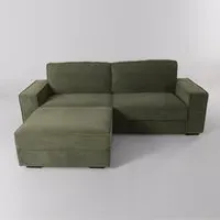 2-Piece Sofa and Ottoman Set - Corduroy