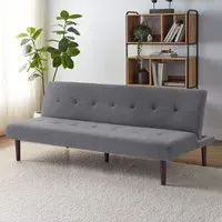 2-Seater Sofa Bed Convertible - Towelling