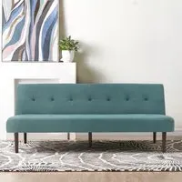 2-Seater Sofa Bed Convertible - Towelling