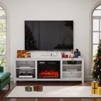 23-Inch Electric Fireplace TV Stand - MDF