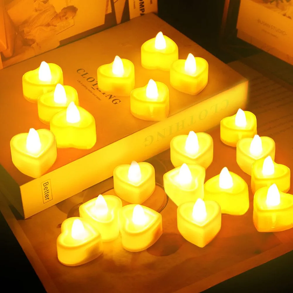 24-Piece LED Candle Set - White, Plastic image