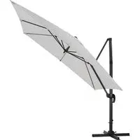 3x3m Cantilever Parasol with 360° Rotation - Polyester