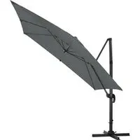 3x3m Cantilever Parasol with 360° Rotation - Polyester