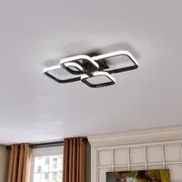 4-Head LED Ceiling Light - Black, Aluminum