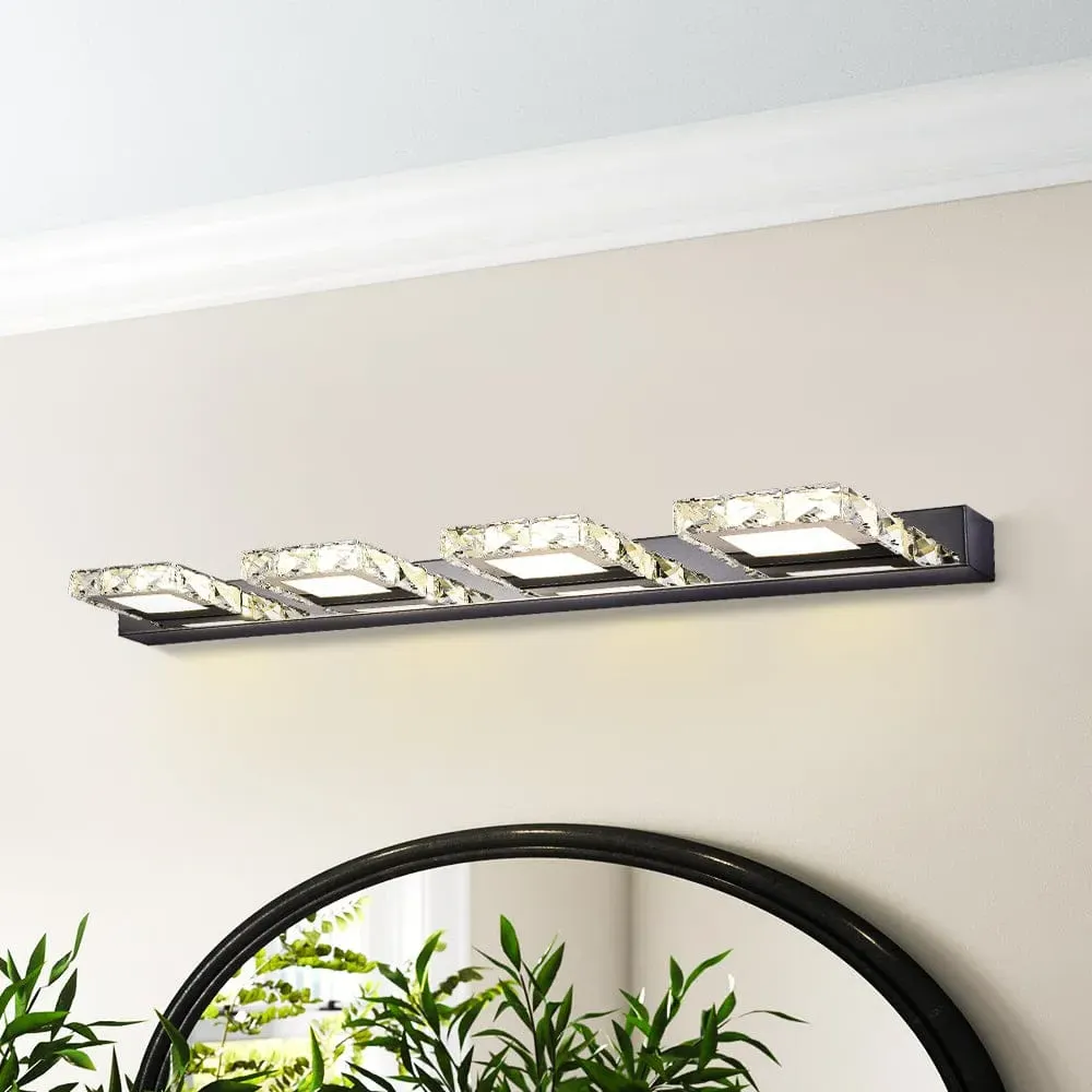 4-Light Vanity Light - Chrome, Crystal image