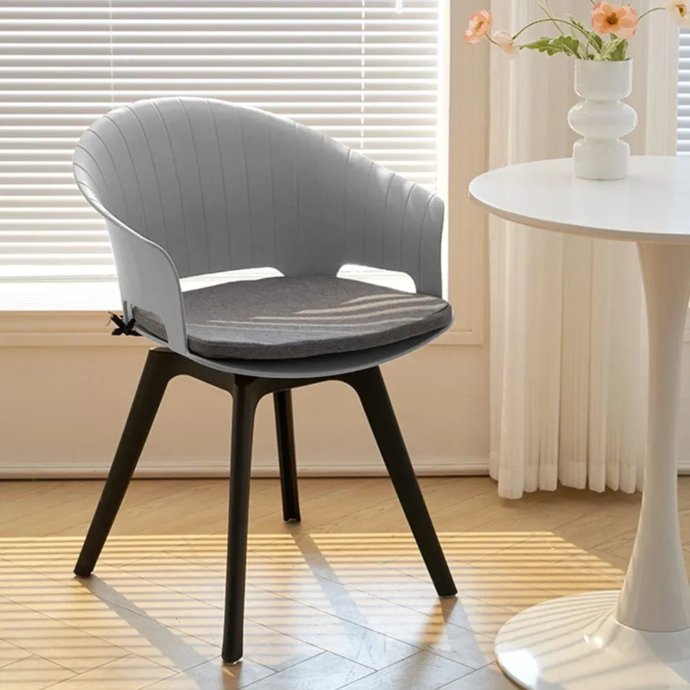 4-Piece Swivel Chair Set - Grey, Polypropylene