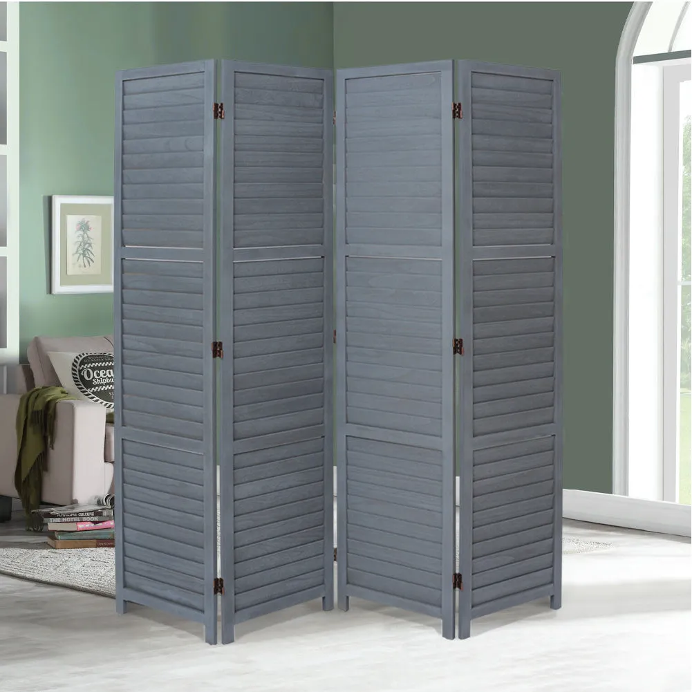 6-Panel Folding Room Divider - Paulownia Wood