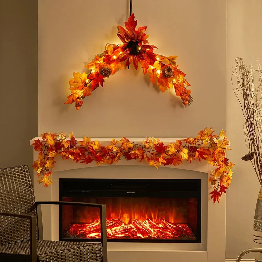 60cm Christmas Horn Decoration - Rattan image