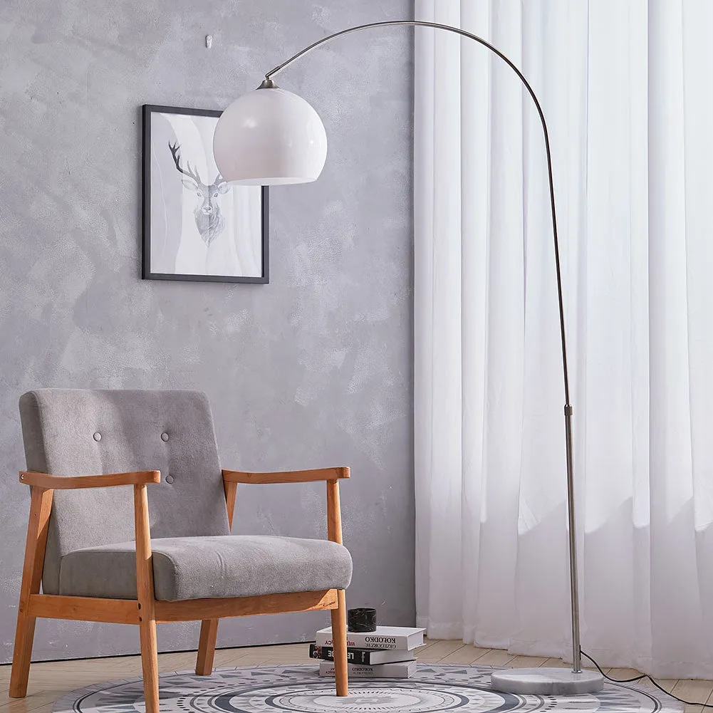 Adjustable Arch Floor Lamp - Metal, Marble Base image