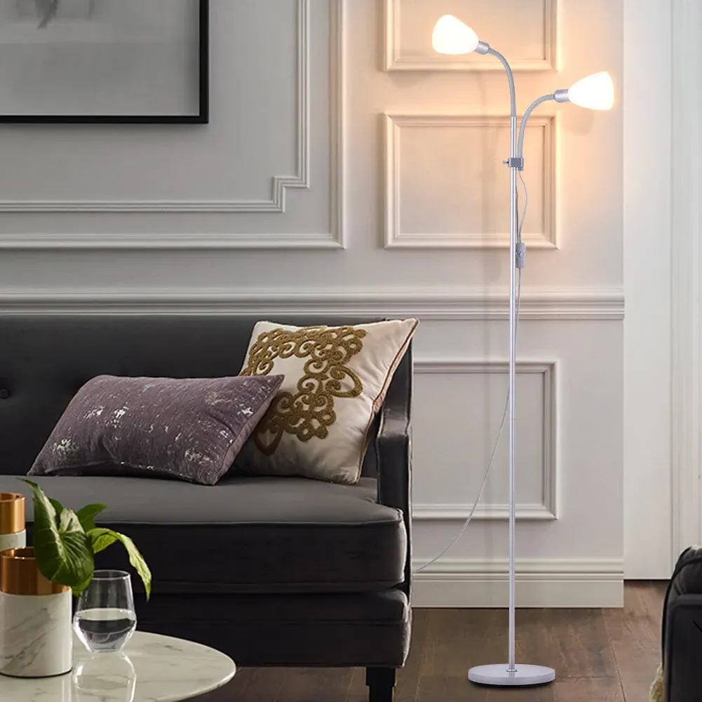 Double Head Floor Lamp - Metal image