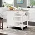 Kitchen Trolley with Storage - White, Wood