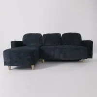 L-Shaped Sofa with Chaise Lounge - Chenille