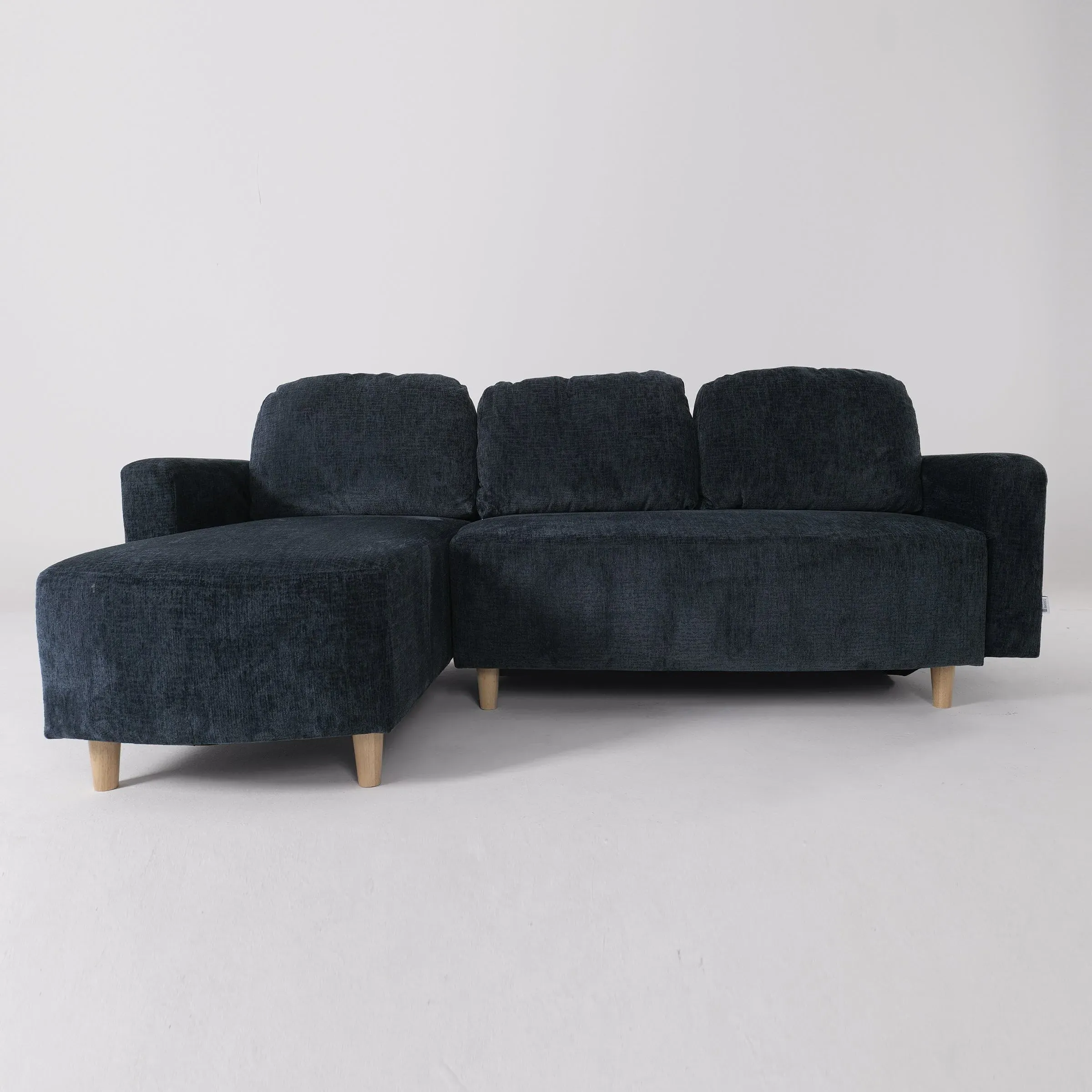 L-Shaped Sofa with Chaise Lounge - Chenille