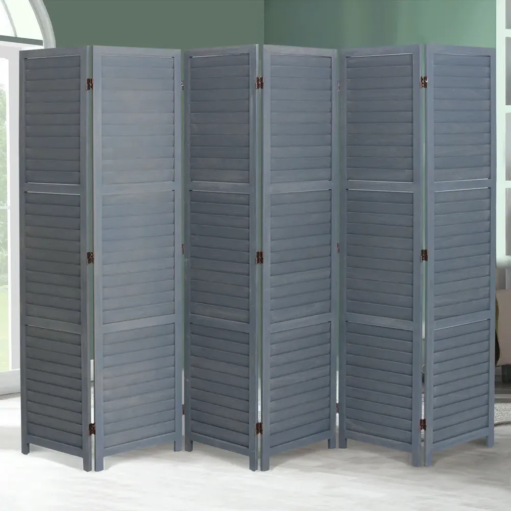 Multi-Panel Folding Room Divider - Paulownia Wood