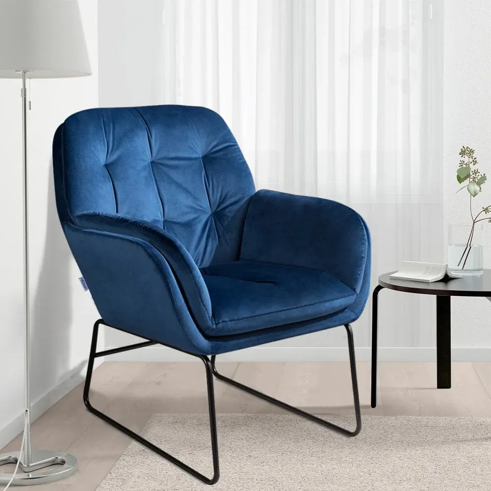 Padded Armchair with Double Layer - Faux Leather image