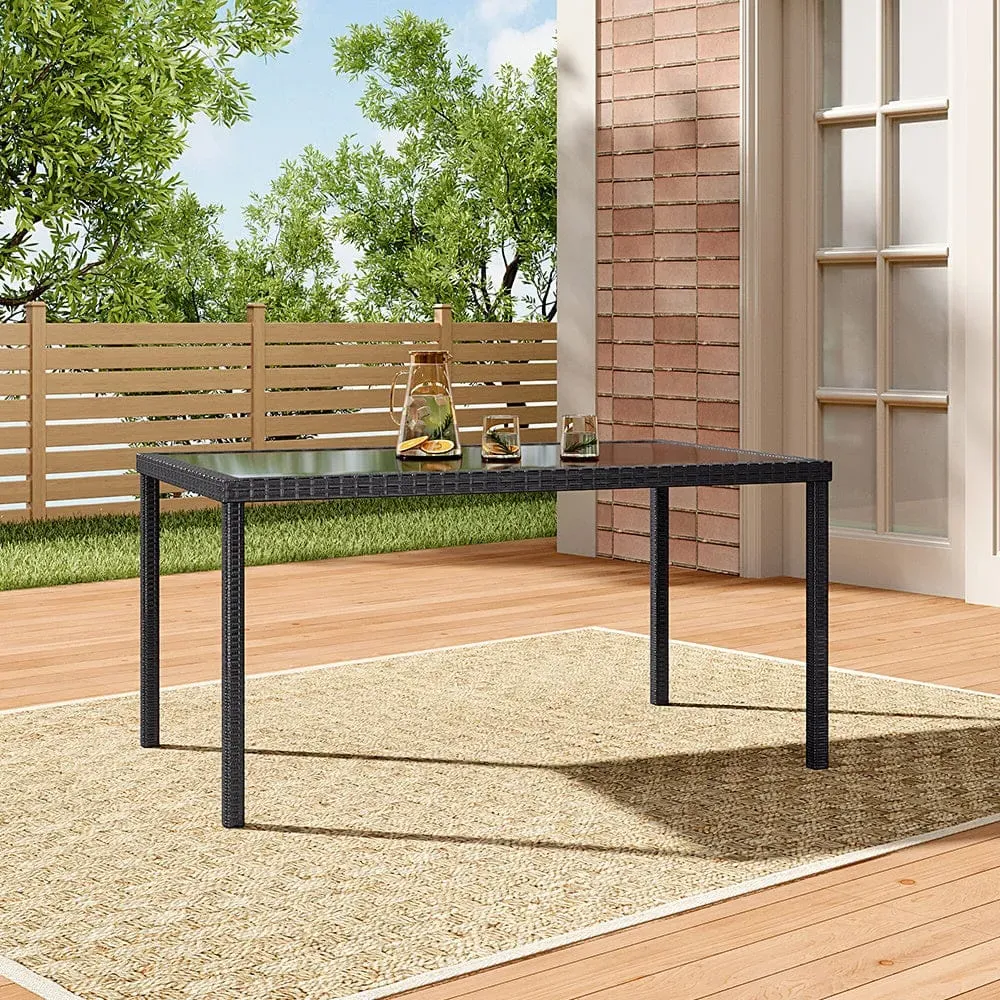 Rectangle Dining Table - Brown, Wicker image