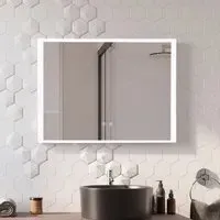Rectangle LED Wall Mirror Anti-Fog - Metal